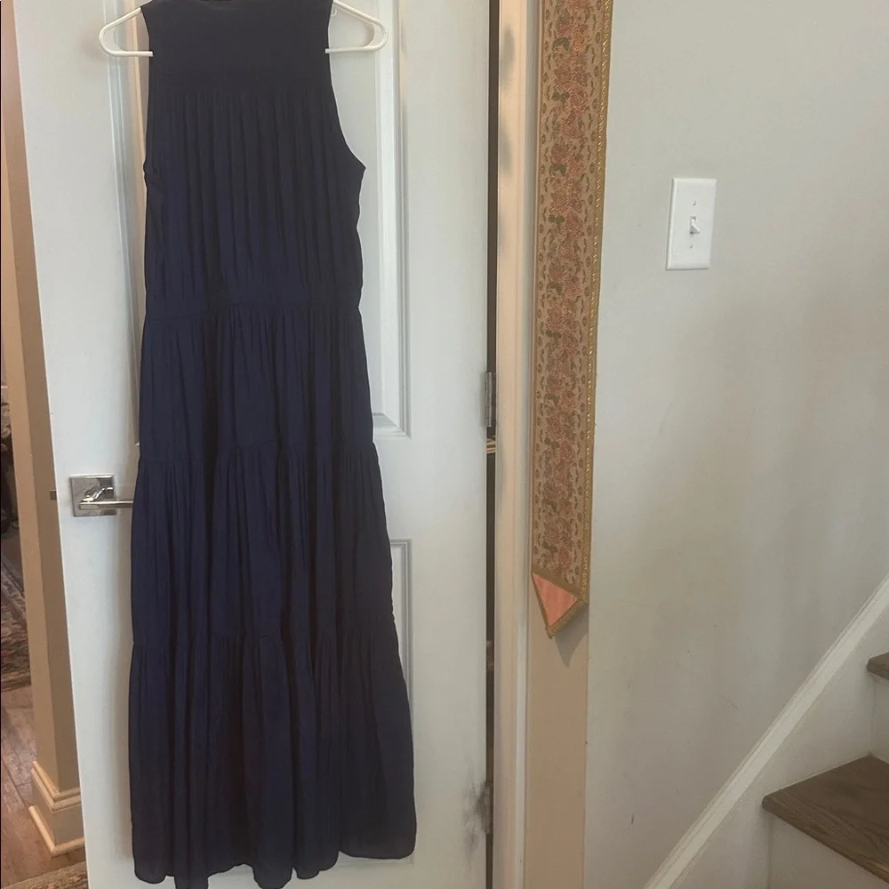 Banana Republic Navy Sleeveless Tiered Maxi Dress - Picture 4 of 7